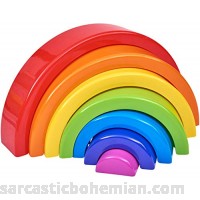 Spark. Create. Imagine. 7-Piece Rainbow Stacker Building Toy B07L16Z6N3
